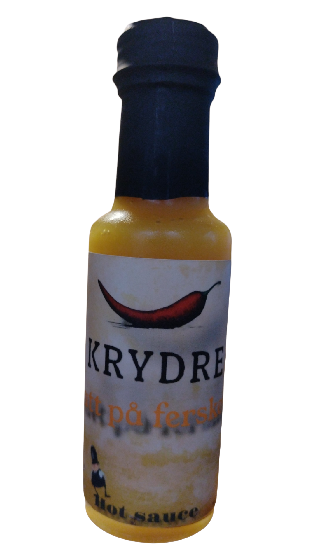 Krydre.no sin hot sauce Tatt på fersken