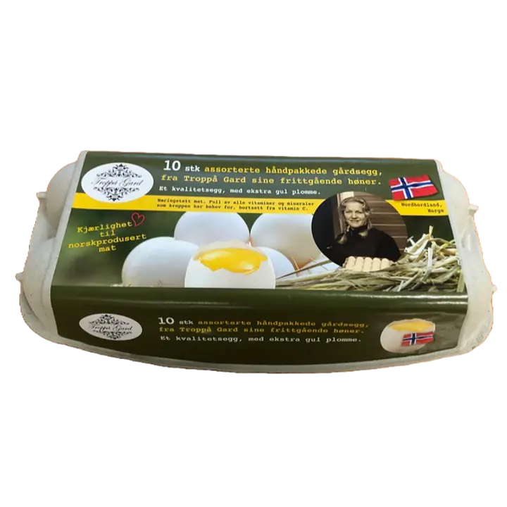 Gårdsegg fra Troppå 10-pakning