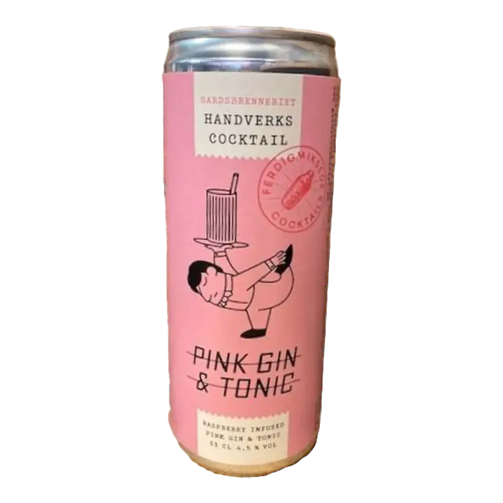 Gardsbrenneriet Handverkscocktail Pink Gin Tonic 33cl 4,5% - Master