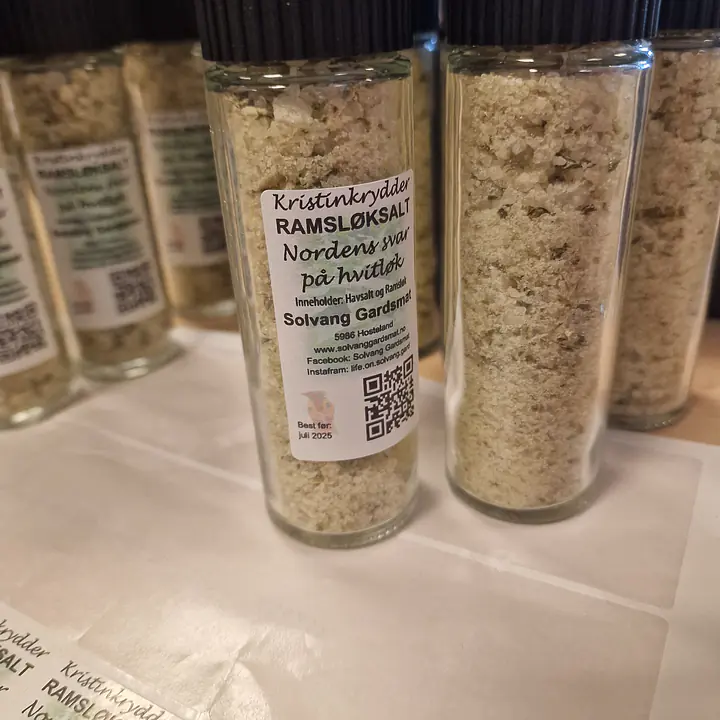 Kristinkrydder - Ramsløksalt 120 ml med kvern - Master
